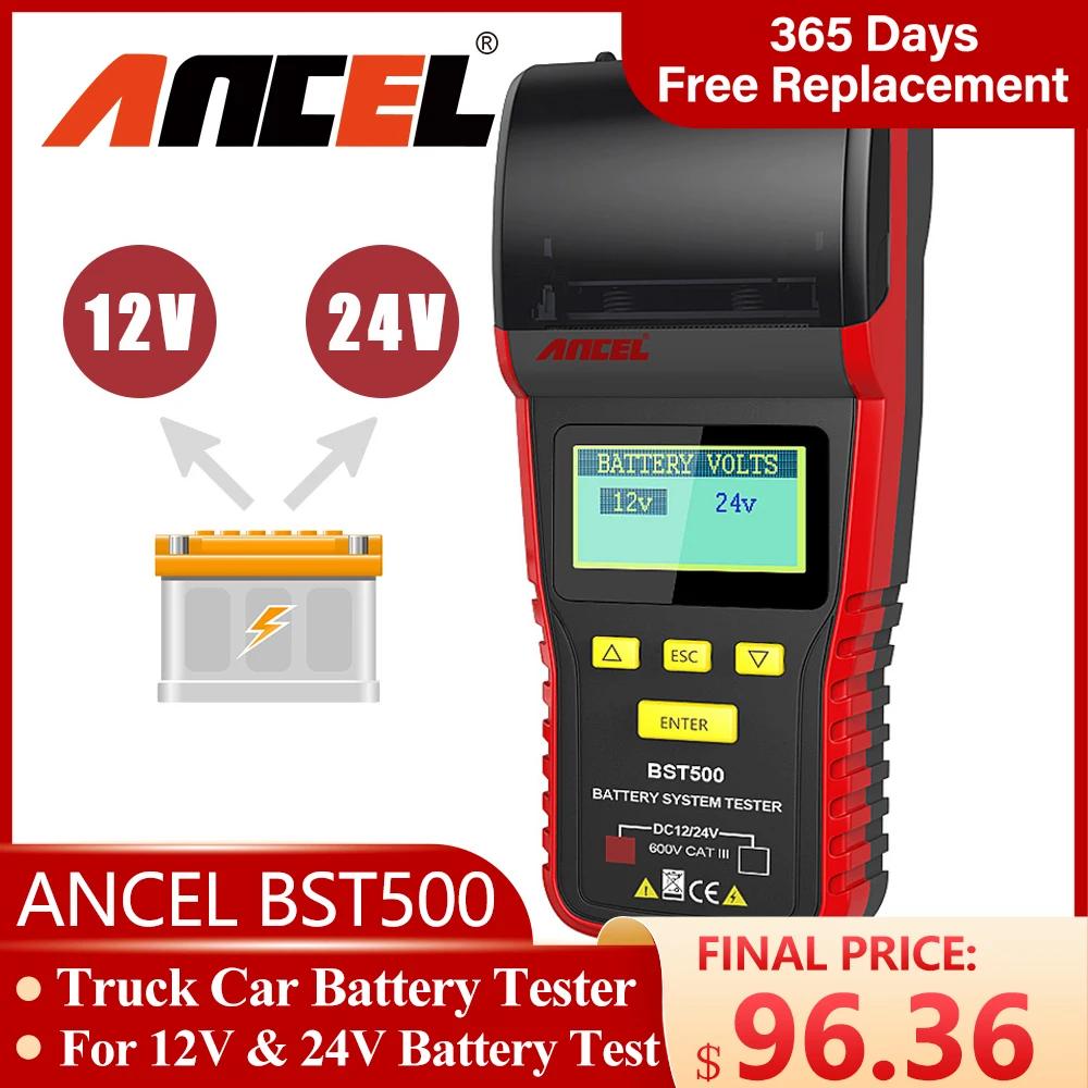 ANCEL-BST500 12V ڵ ͸ ׽ 24V Ʈ  ý ĳ,   ͸ м   